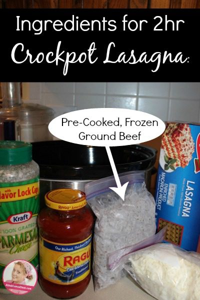 How to Make Lasagna in the Crockpot at ASlobComesClean.com