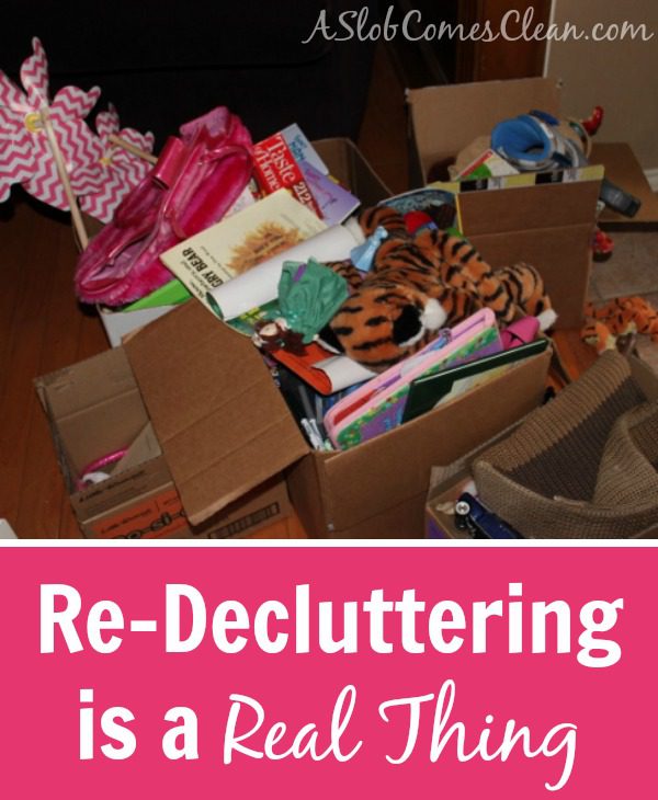 Re-Decluttering is a Real Thing at ASlobComesClean.com