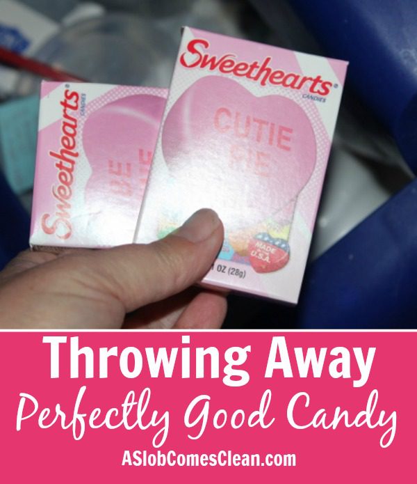 Throwing Away Perfectly Good Candy at ASlobComesClean.com