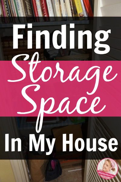 Finding Storage Space In My House at ASlobComesClean.com