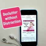 podcast 61 Declutter without Distraction pin at ASlobComesClean.com