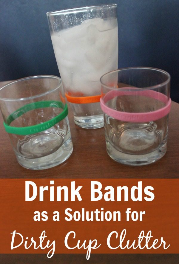 Need a solution for dirty cup clutter Review of Drink Bands at ASlobComesClean.com