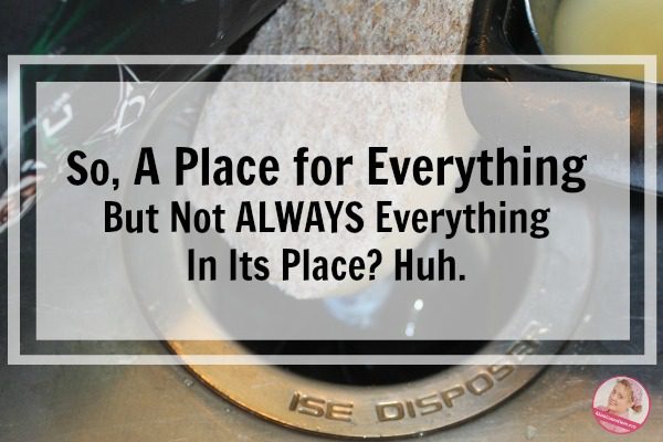 A Place for Everything but not ALWAYS Everything in Its Place Huh. at ASlobcomesClean.com
