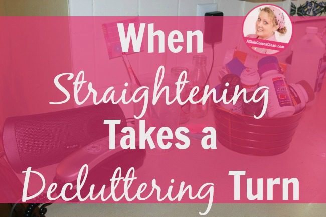 When Straightening Takes a Decluttering Turn at ASlobComesClean.com 1