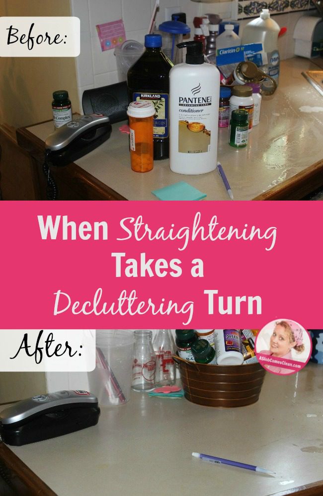 When Straightening Takes a Decluttering Turn at ASlobComesClean.com 2