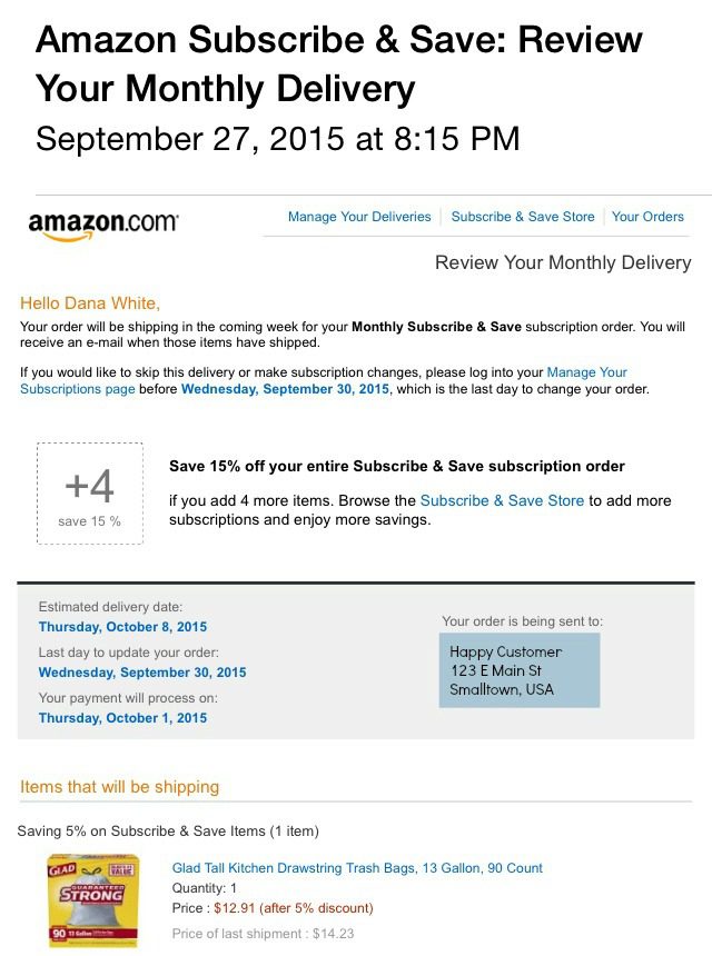 Amazon Subscribe & Save 3 at ASlobcomesClean.com