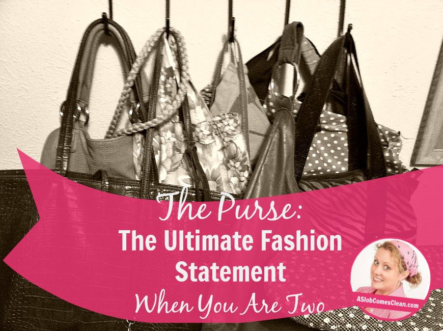 The Purse The Ultimate Fashion Statement When You Are Two at ASlobComesClean.com