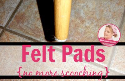 fb Felt Pads (no more scooching) at ASlobComesClean.com