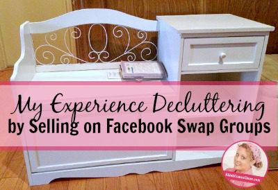fb My Experience Decluttering by Selling on Facebook Swap Groups at ASlobComesClean.com