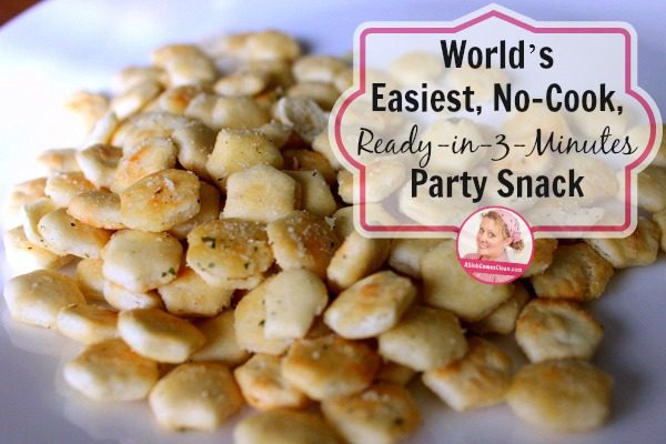 World's Easiest, No-CookParty Snack ready at ASlobComesClean.com