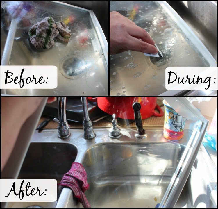 Washing Refrigerator Shelf before during after at ASlobComesClean.com