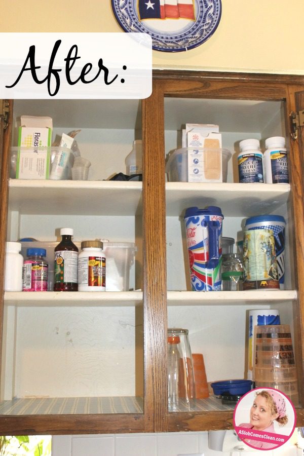 medicine cabinet after at ASlobComesClean.com