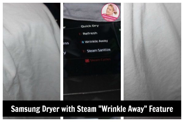 Samsung Dryer with steam Wrinkle Away Feature