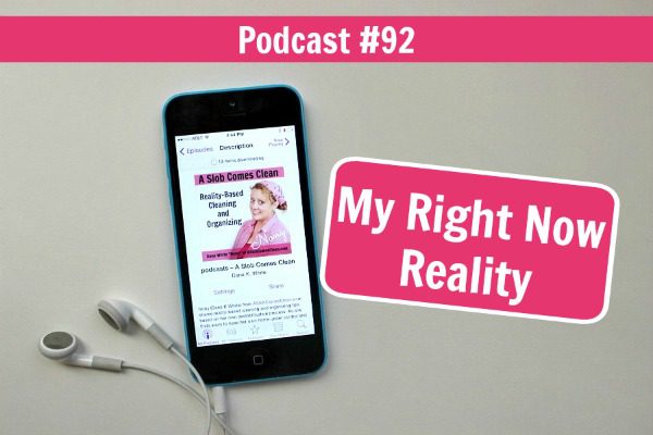 podcast 92 My Right Now Reality at ASlobComesClean.com