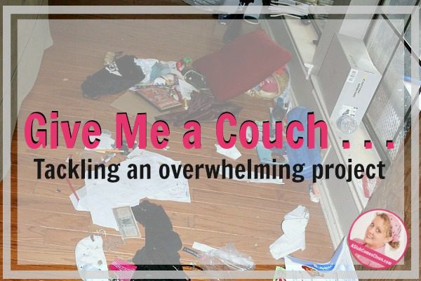 Four Easy Steps to Help Tackle the Overwhelming Mess You Find Under the Couch at ASlobComesClean.com