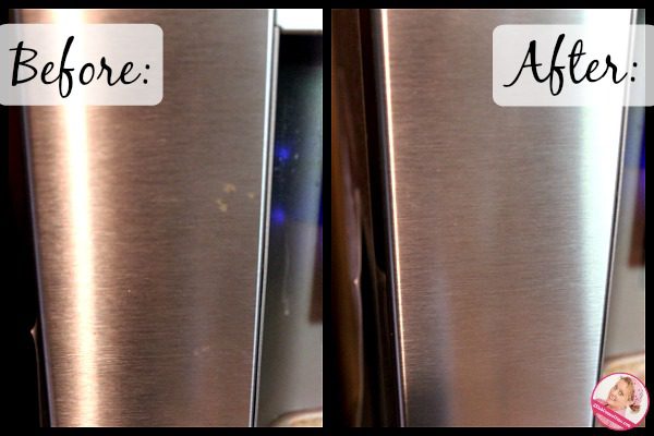 Rust Stains on Appliances before after 1 at ASlobComesClean.com