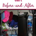 The Laundry Room Cart Before and After at ASlobComesClean.com