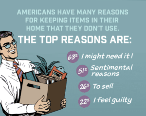 Reasons people hold on to things they don't use! (Not shocked over here!)