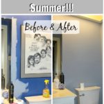 I Painted the Bathroom over the Summer! at ASlobComesClean.com
