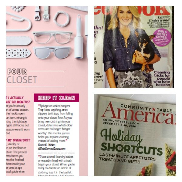 print media cleaning and organizing tips from author Dana K White Cleaning and Organizing tips from Dana K White