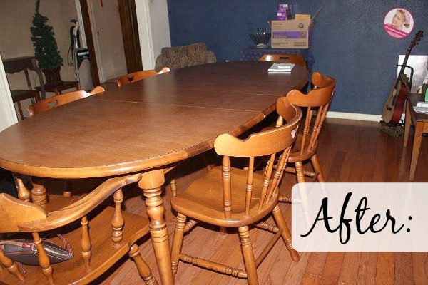 clearing the dining room table
