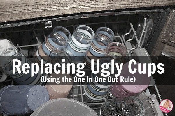 Replacing Ugly Cups Using the One In One Out Rule at ASlobComesClean.com