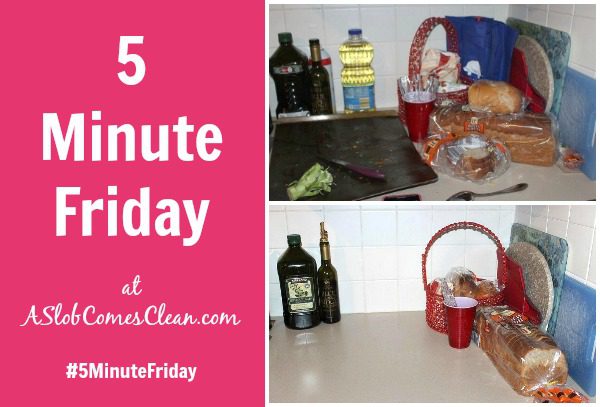 That Spot Again #5MinuteFriday Decluttering because of the Visibility Rule at ASlobComesClean.com