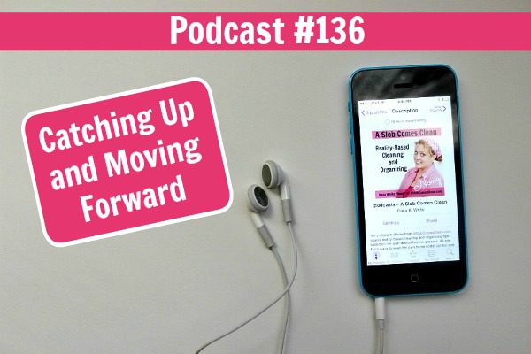 podcast 136 Catching Up and Moving Forward at ASlobcomesClean.com fb