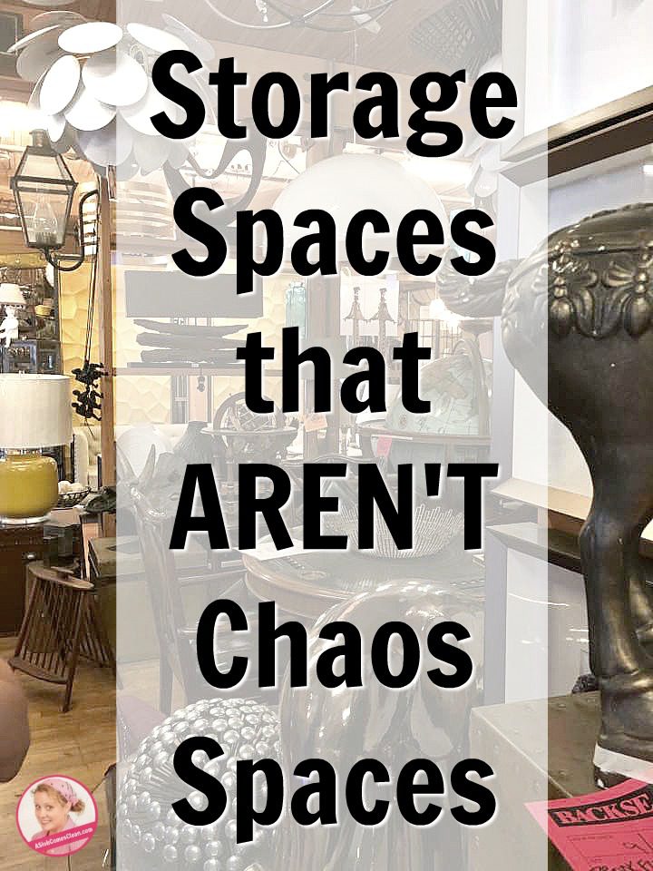 Storage Spaces that AREN'T Chaos Spaces Swiffer and Decluttering at ASlobComesClean.com