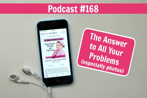 Podcast #168 The Answer to All Your Problems (especially photos) at ASlobComesClean.com