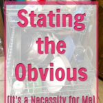 Stating the Obvious