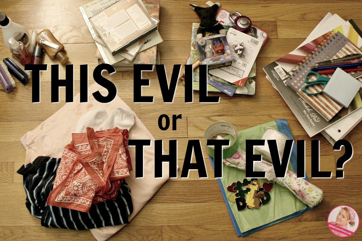 or THAT Evil_ sorting and decluttering at ASlobComesClean.com
