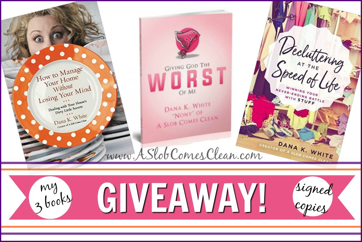 Giveaway 9 years slob blogging at ASlobComesClean.com