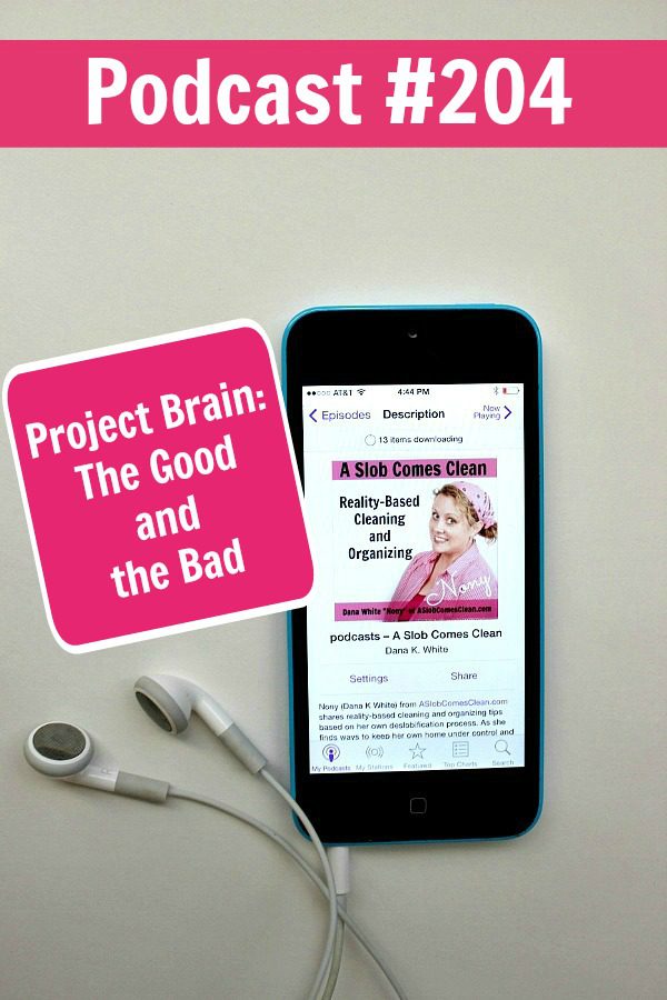 Podcast 204 Project Brain - The Good and the Bad at ASlobComesClean.com