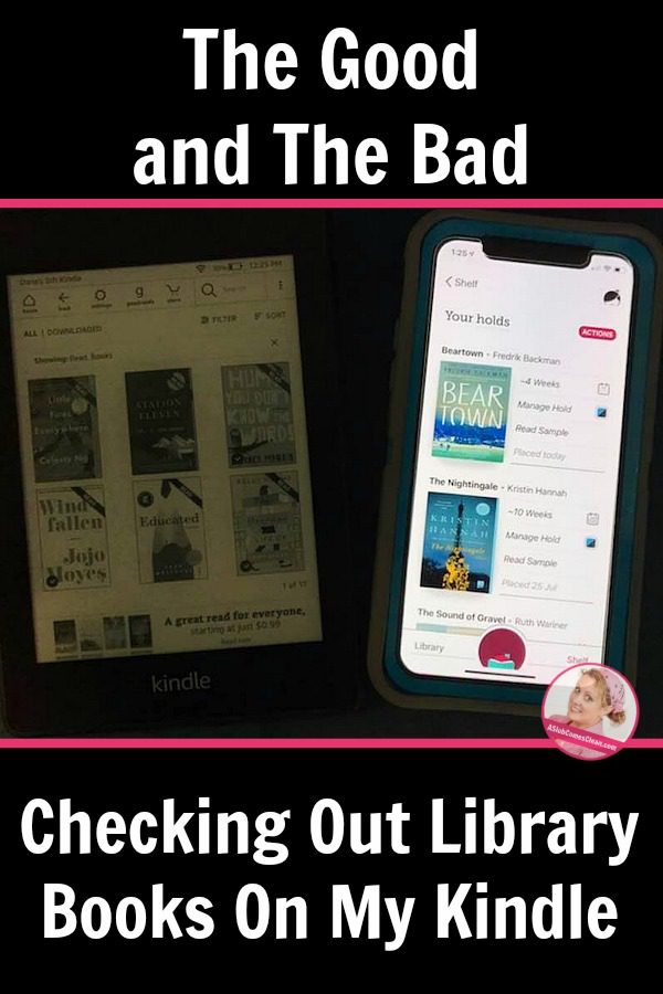 The Good and Bad of Checking Out Library Books On My Kindle at ASlobComesClean.com pin
