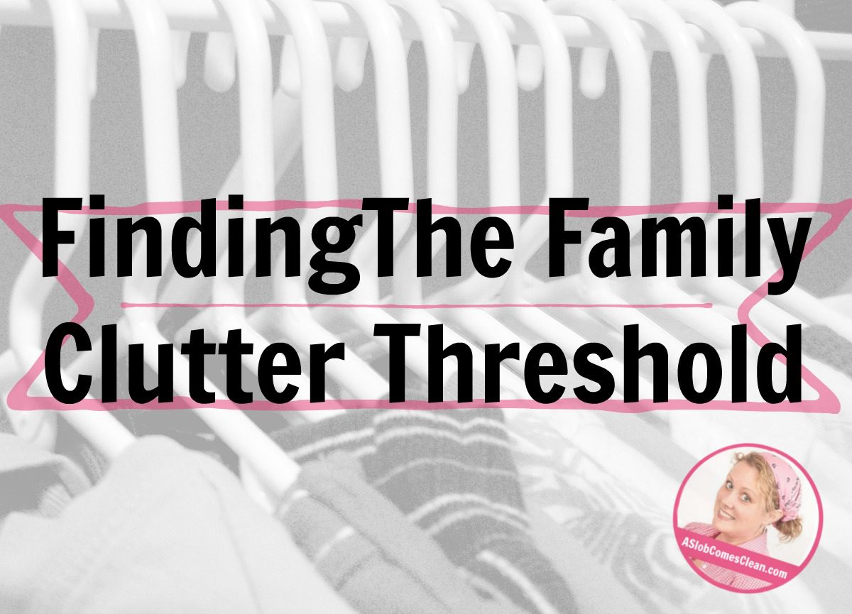 Finding the Family Clutter Threshold laundry kids guest post at ASlobcomesClean.com