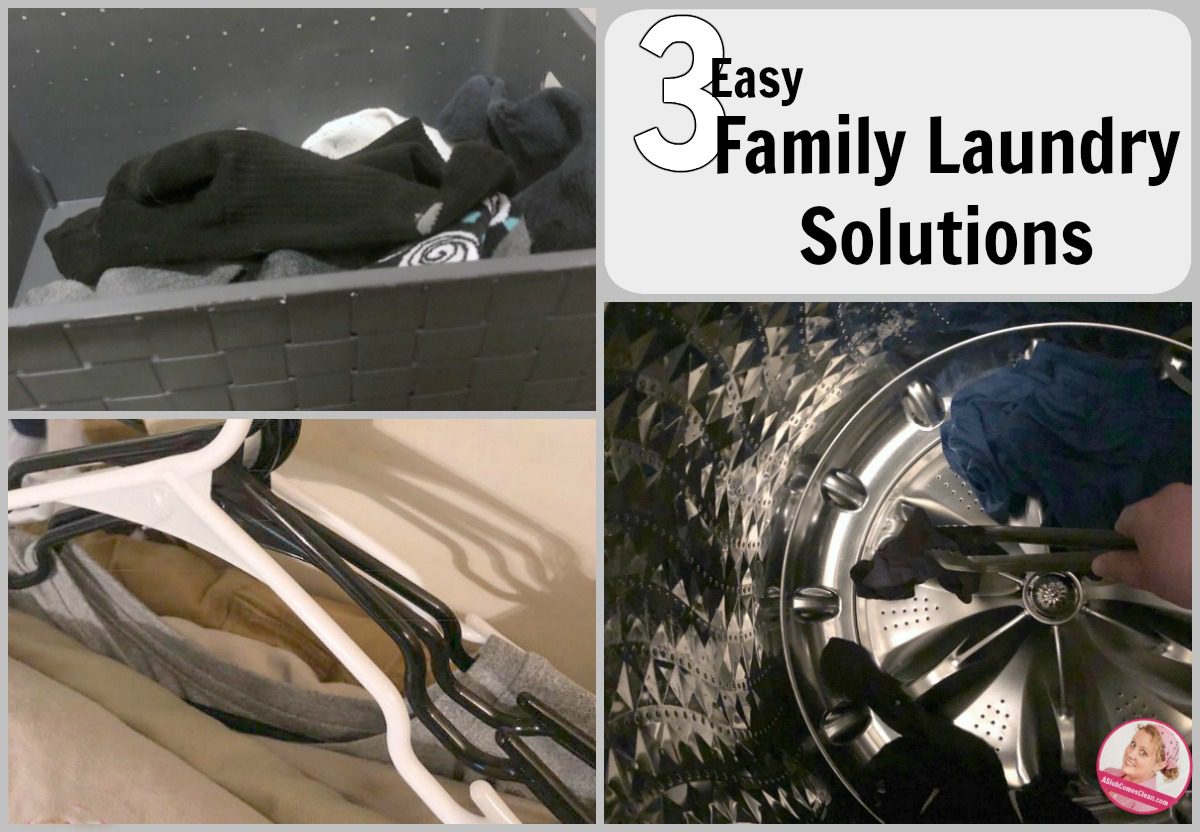 Three Easy Family Laundry Solutions at ASlobComesClean.com