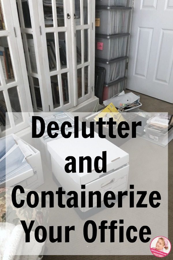 make-progress-declutter-and-containerize-your-office-at-ASlobComesClean.com