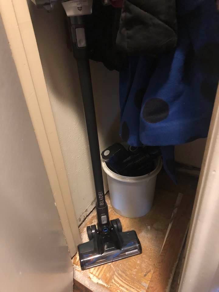 Tiny Closet with Hoover