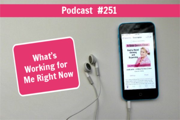 what is working for me right now podcast 251 at aslobcomesclean.com