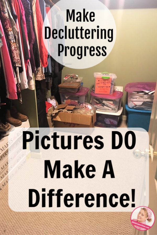 pictures make a difference 4 decluttering progress at ASlobcomesClean.com