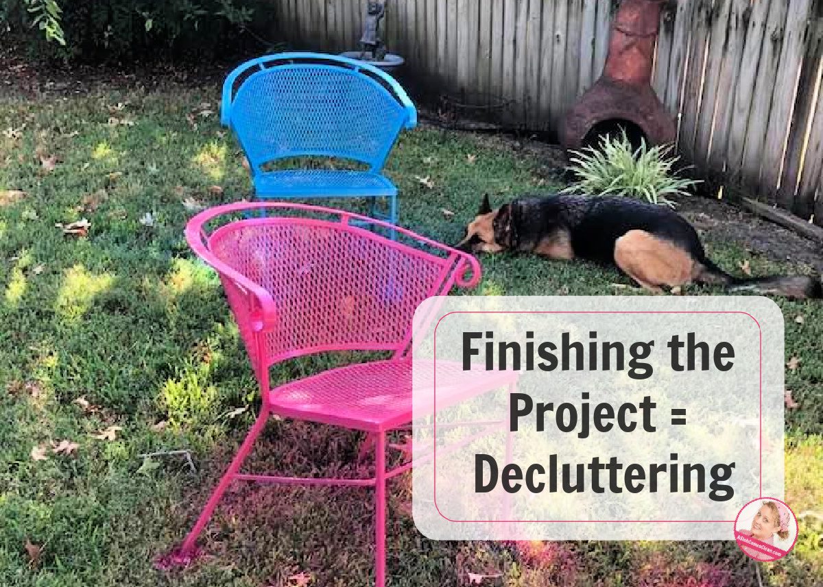 Finishing the Project equals Decluttering at aslobcomesclean.com