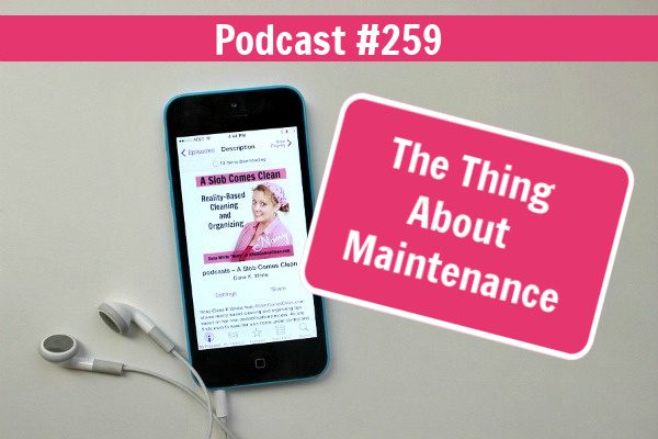 podcast 259 The Thing About Maintenance at ASlobComesClean.com