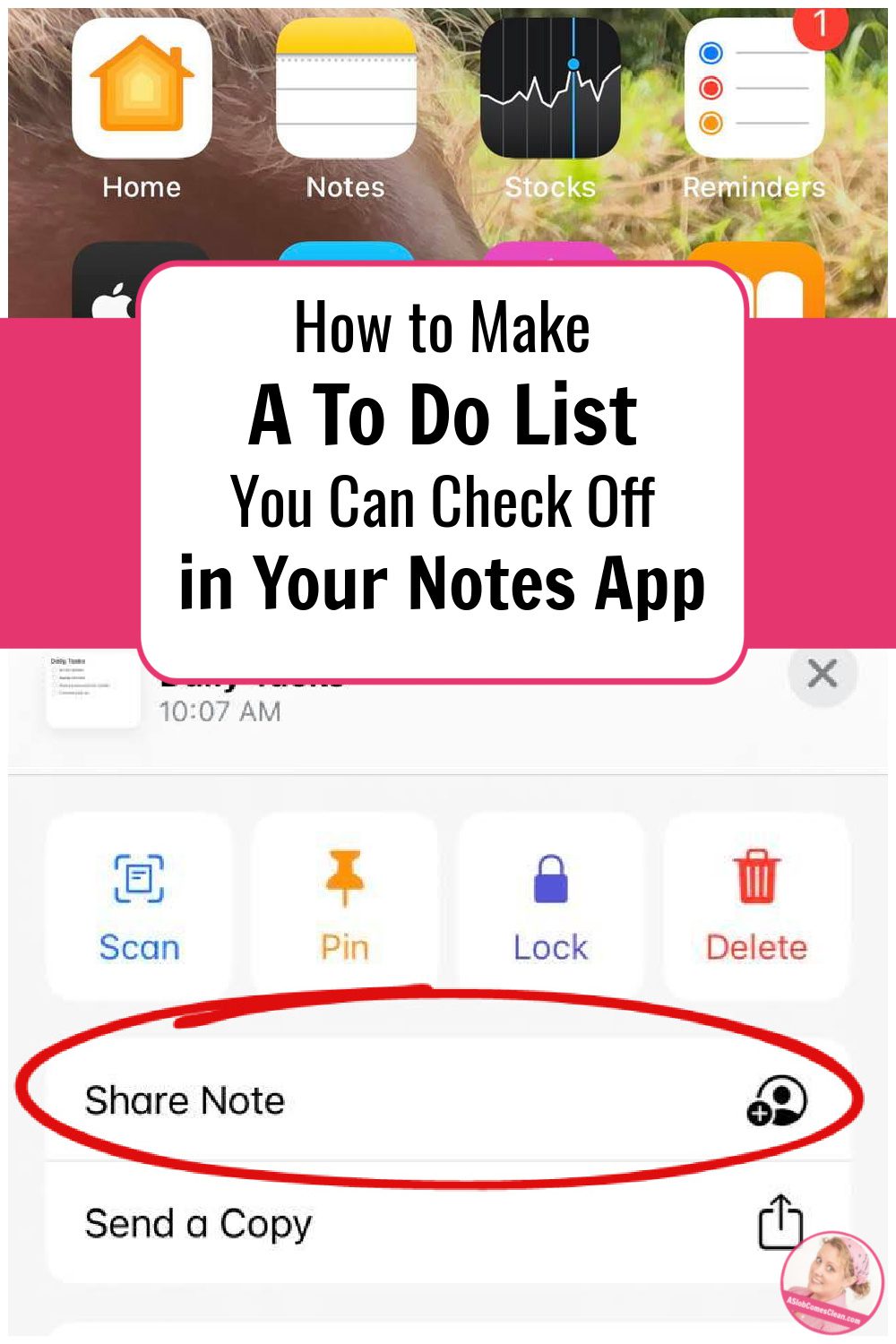 Making a To Do List You Can Check Off in Your Notes App at aslobcomesclean.com(1)