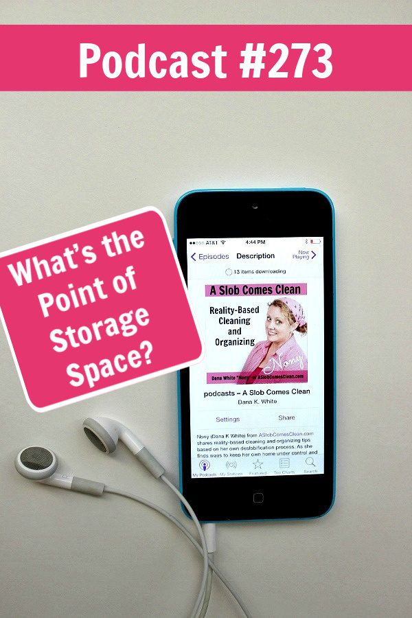 podcast 273 What’s the Point of Storage Space at aslobcomesclean.com