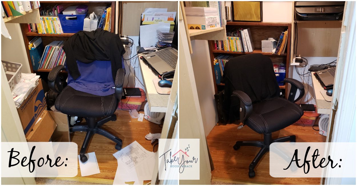 tyhb before after declutter office at aslobcomesclean.com