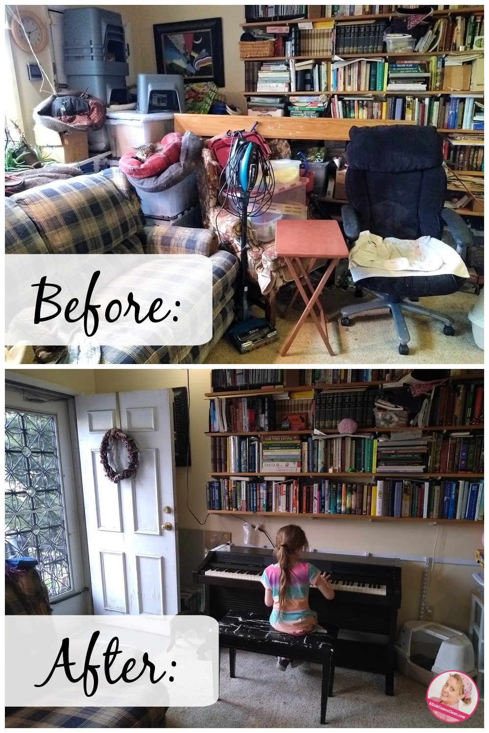 tyhb declutter living room before after at aslobcomesclean.com(1)