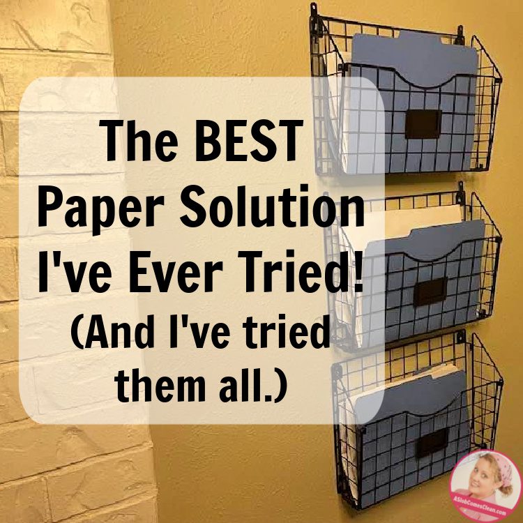 best paper solution keep clutter out manage your home at aslobcomesclean.com