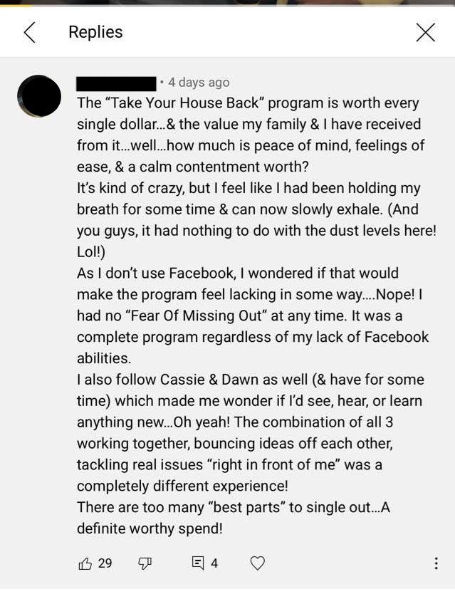 take back your home youtube comments 1 at aslobcomesclean.com