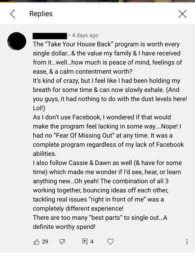 take your house back youtube comments 1 at aslobcomesclean.com